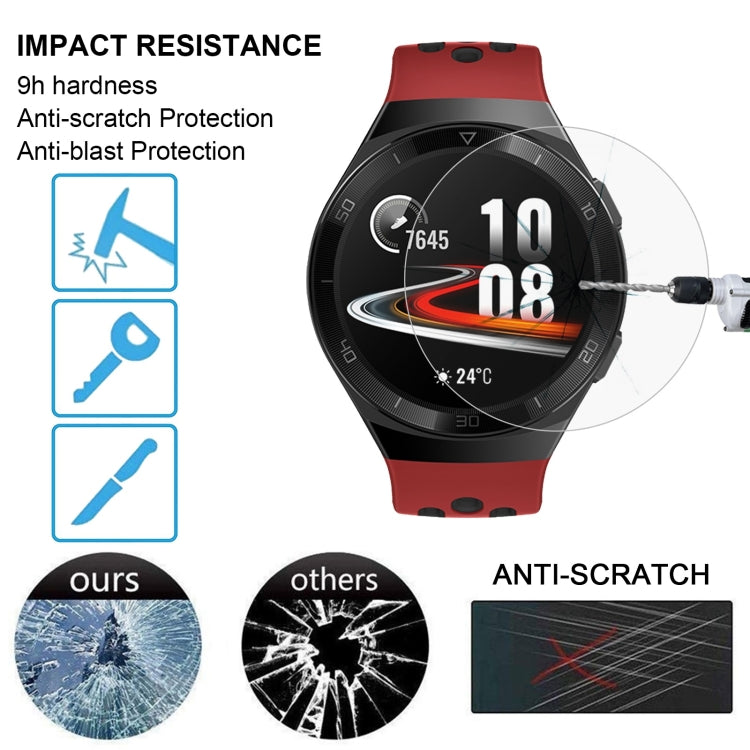 Para reloj Huawei GT2e película de vidrio templado 3 piezas