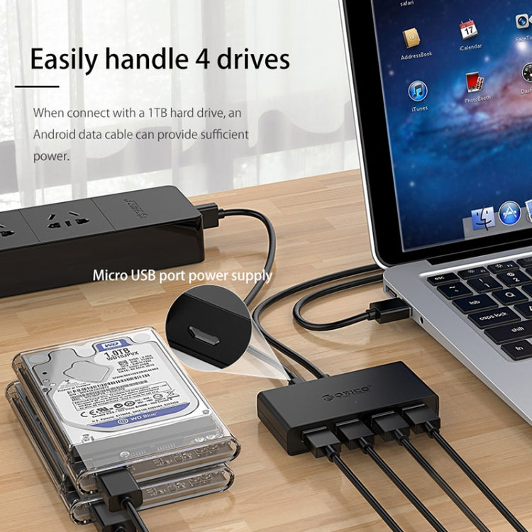 ORICO G11-H4-U3-100-BK HUB USB3.0 de 4 puertos