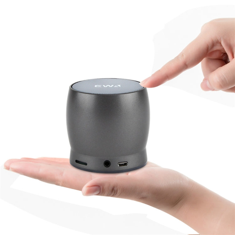 EWA A150 Mini altavoz portátil Bluetooth Inalámbrico Hifi Estéreo Fuerte Bass Music Boom Box Subwoofer de metal, compatible con tarjeta Micro SD y AUX de 3,5 mm