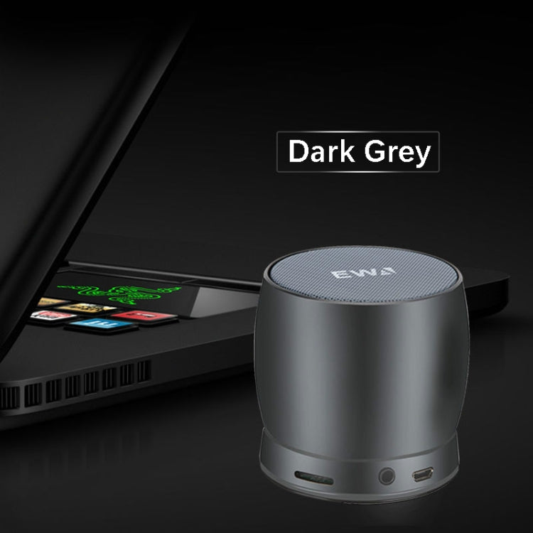 EWA A150 Mini altavoz portátil Bluetooth Inalámbrico Hifi Estéreo Fuerte Bass Music Boom Box Subwoofer de metal, compatible con tarjeta Micro SD y AUX de 3,5 mm