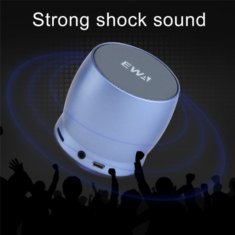 EWA A150 Mini altavoz portátil Bluetooth Inalámbrico Hifi Estéreo Fuerte Bass Music Boom Box Subwoofer de metal, compatible con tarjeta Micro SD y AUX de 3,5 mm