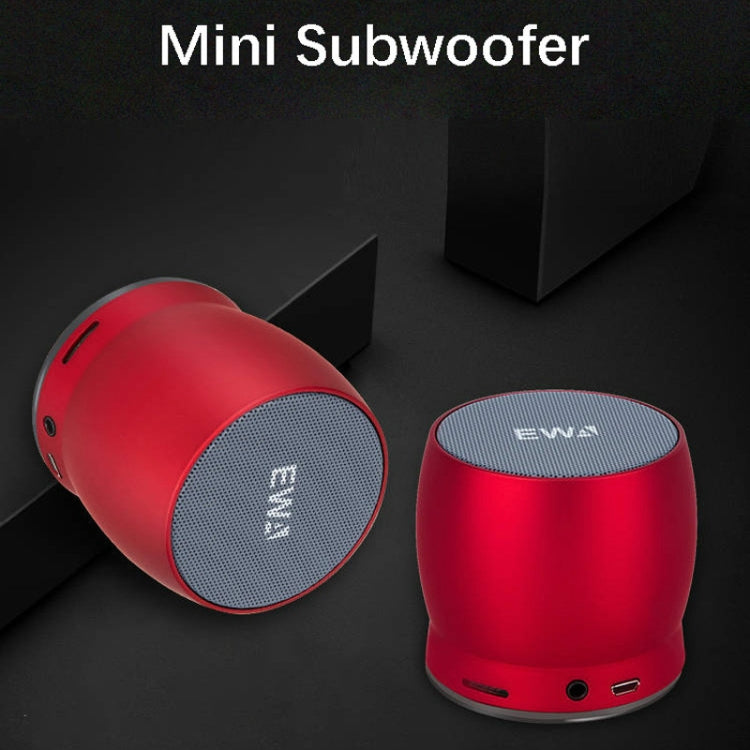 EWA A150 Mini altavoz portátil Bluetooth Inalámbrico Hifi Estéreo Fuerte Bass Music Boom Box Subwoofer de metal, compatible con tarjeta Micro SD y AUX de 3,5 mm