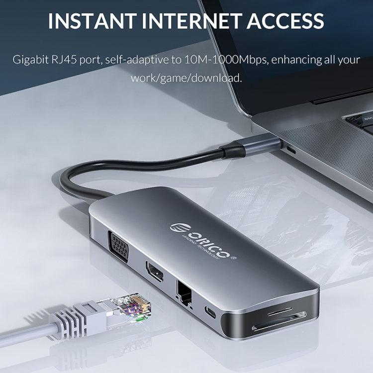 ORICO MC-U111P Estación de acoplamiento multifunción 11 en 1, MC-U111P