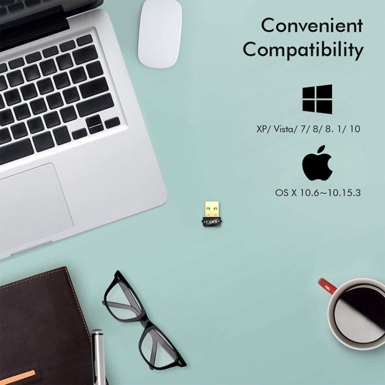 EDUP EP-AC1651 Adaptador WIFI USB 650Mbps Banda dual 5G / 2.4GHz Tarjeta de red inalámbrica externa Receptor Dongle Wifi para computadora portátil Windows MacOS