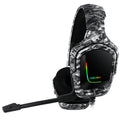 ONIKUMA K20 PS4 Surround Sound Bass PC Gamer Auriculares con micrófono, luz RGB