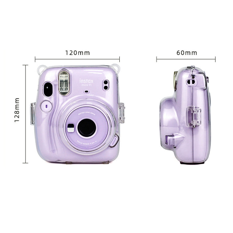 Richwell Carry Case Bag Crystal Hard Cover con correa para el hombro para Fujifilm Instax Mini 11