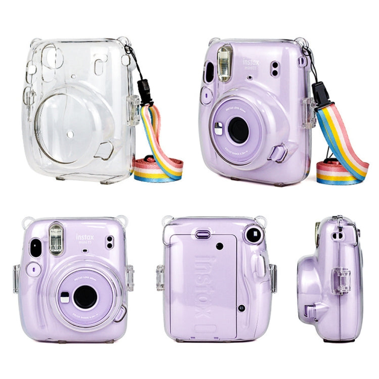 Richwell Carry Case Bag Crystal Hard Cover con correa para el hombro para Fujifilm Instax Mini 11