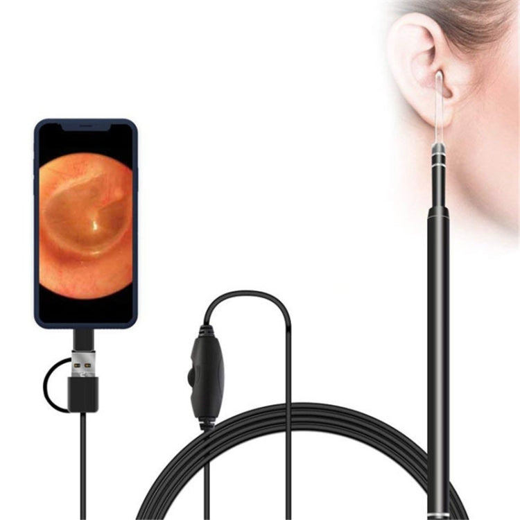 3 en 1 USB HD Digital Inspección Otoscopio Tipo Oído Endoscopio Digital Cera de Oído