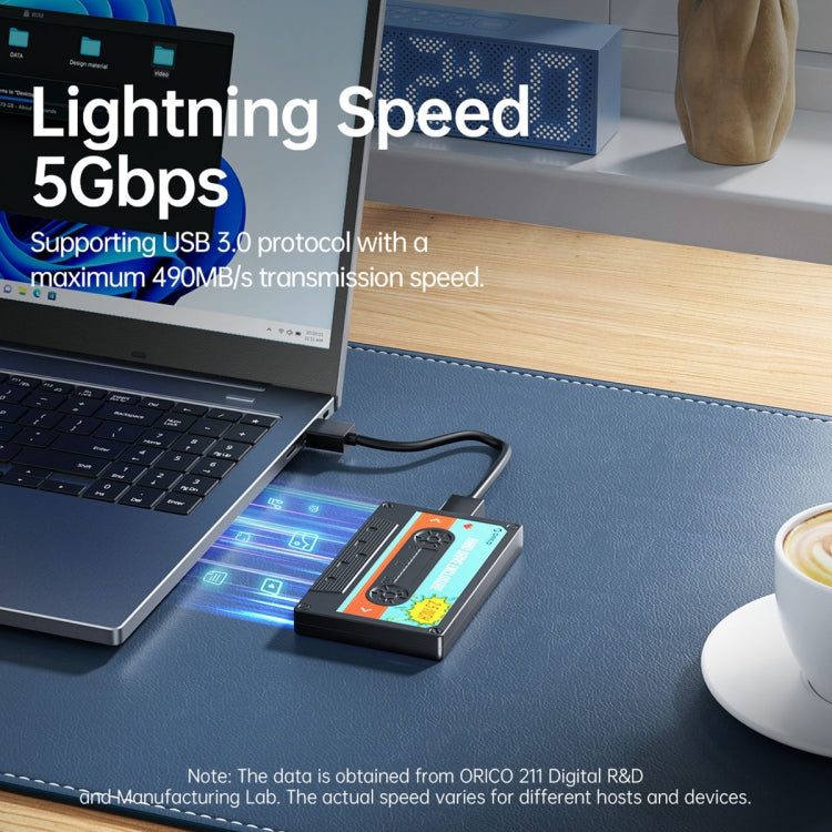 ORICO 2580U3 2,5 pulgadas USB 3,0 nostálgico HDD caja de disco duro móvil, 2580U3