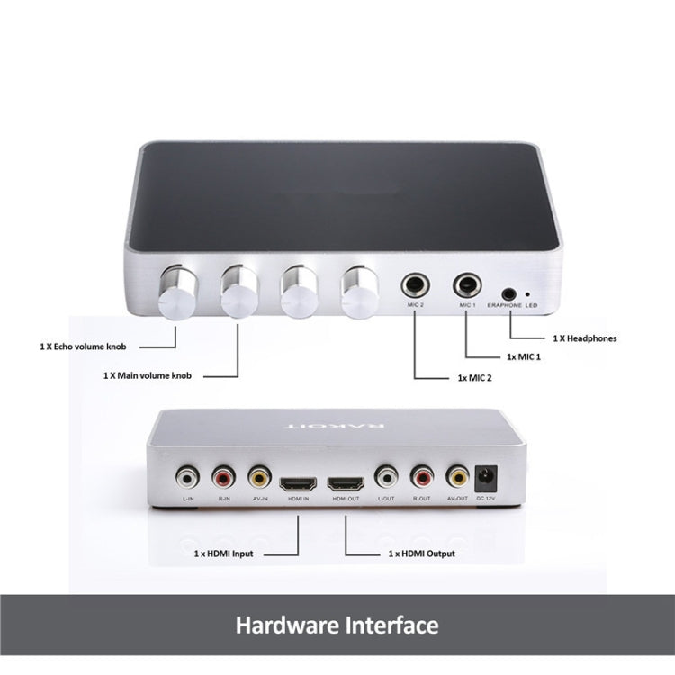 KM200-máquina de sistema de Audio estéreo Digital portátil, amplificador mezclador de Karaoke HDMI, 4K/2K, TV, PC, cine en casa