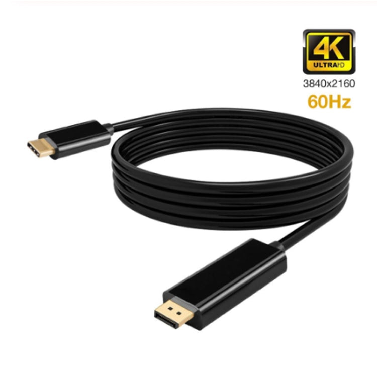 Cable adaptador DP de conexión 4K 60Hz tipo C a DP DisplayPort, longitud del cable: 1,8 m
