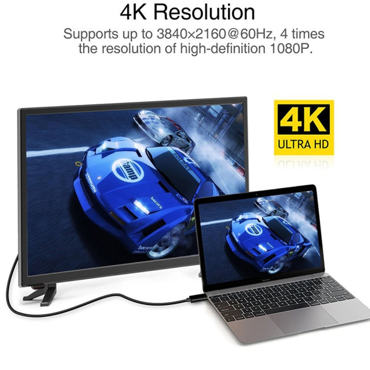 Cable adaptador DP de conexión 4K 60Hz tipo C a DP DisplayPort, longitud del cable: 1,8 m