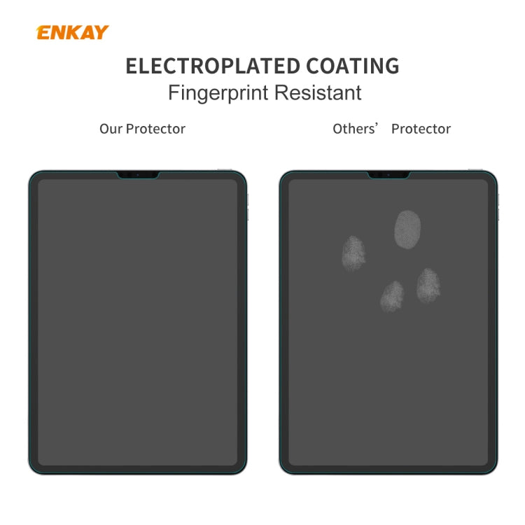 Para iPad Pro 11 2020/2018 ENKAY Hat-Prince 0,33 mm 9H Dureza superficial 2.5D Protector de vidrio templado a prueba de explosiones, For iPad Pro 11 2022 / 2021 / 2020 / 2018(1pc)