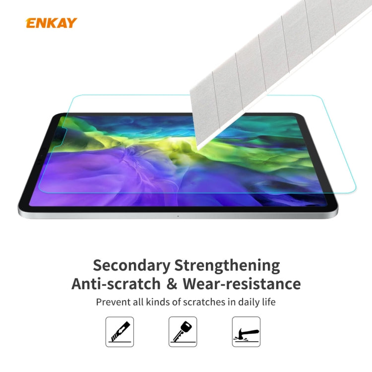 Para iPad Pro 11 2020/2018 ENKAY Hat-Prince 0,33 mm 9H Dureza superficial 2.5D Protector de vidrio templado a prueba de explosiones, For iPad Pro 11 2022 / 2021 / 2020 / 2018(1pc)
