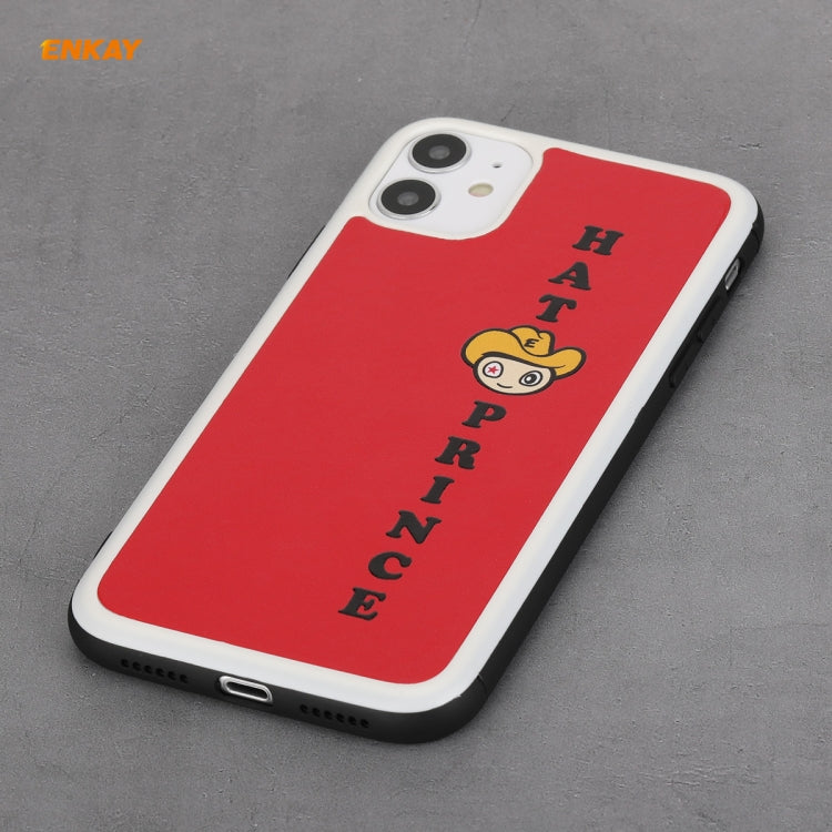 Para iPhone 11 Hat-Prince ENKAY ENK-PC046 Serie de dibujos animados PU Leather + PC Hard Slim Case Cubierta a prueba de golpes, For iPhone 11