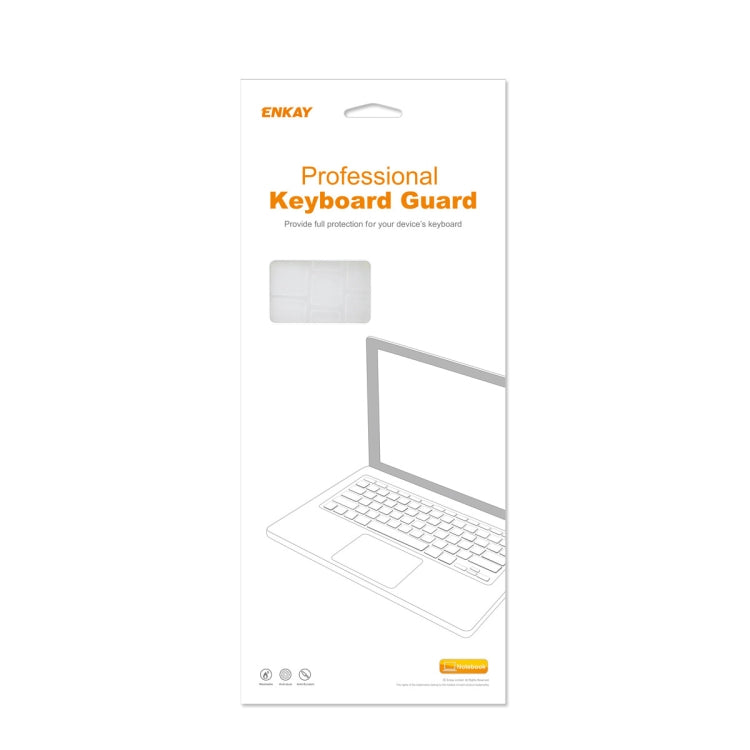ENKAY Hat-Prince 3 en 1 para MacBook Pro 13 pulgadas A2289 / A2251 (2020) Estuche protector de carcasa dura de cristal + Versión de EE. UU. Funda protectora de teclado ultrafina de TPU + Juego de tapones antipolvo                                       ...