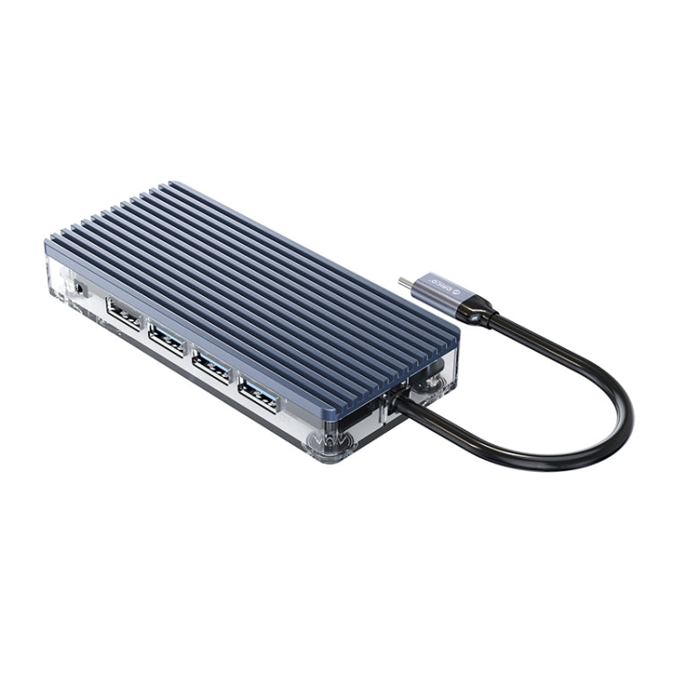 ORICO WB-11P 10 en 1 HUB transparente tipo C, WB-11P