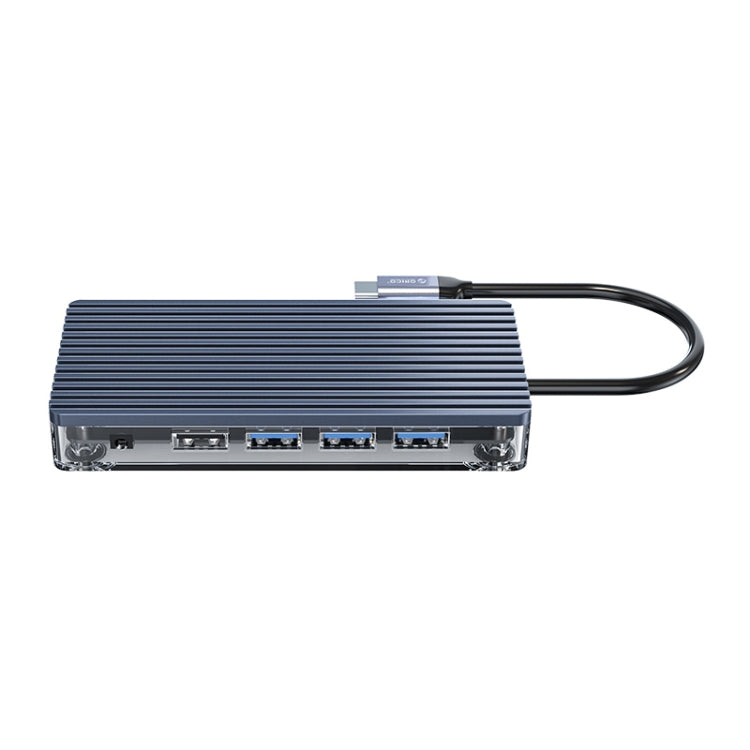 ORICO WB-11P 10 en 1 HUB transparente tipo C, WB-11P