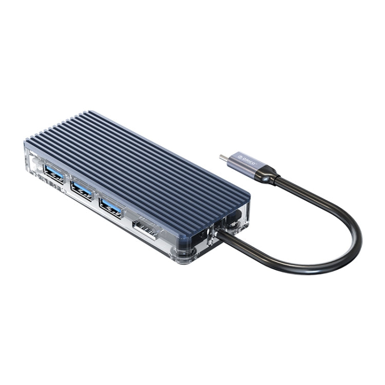 ORICO WB-8P HUB transparente tipo C 8 en 1, WB-8P