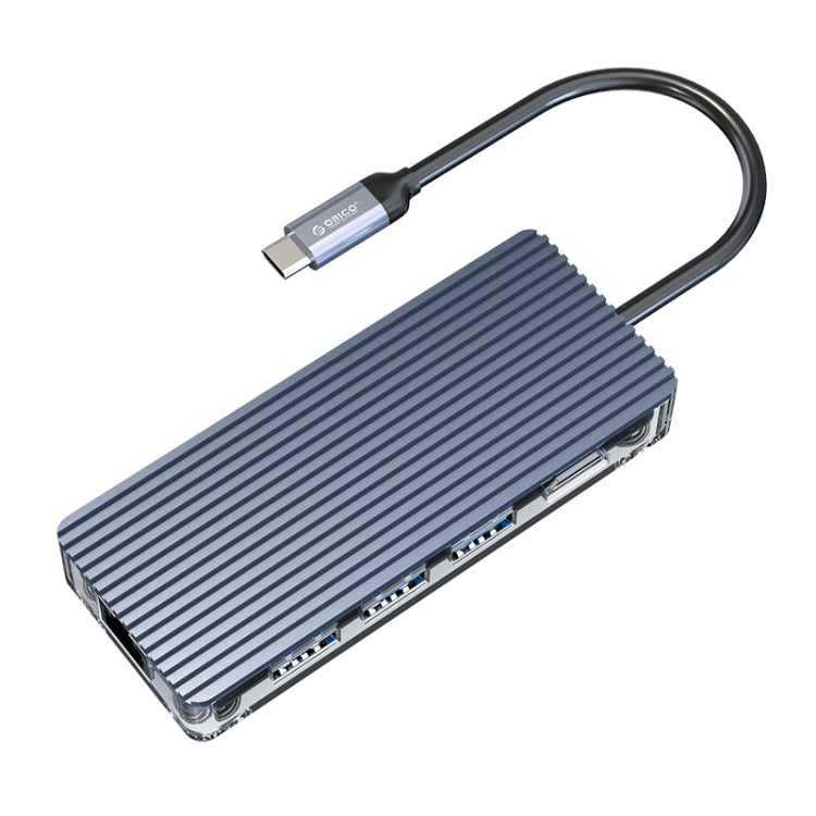 ORICO WB-8P HUB transparente tipo C 8 en 1, WB-8P