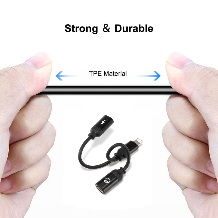 ENKAY ENK-AT104 Cable de conversión de adaptador de aleación de aluminio de 8 pines a doble 8 pines para escuchar canciones