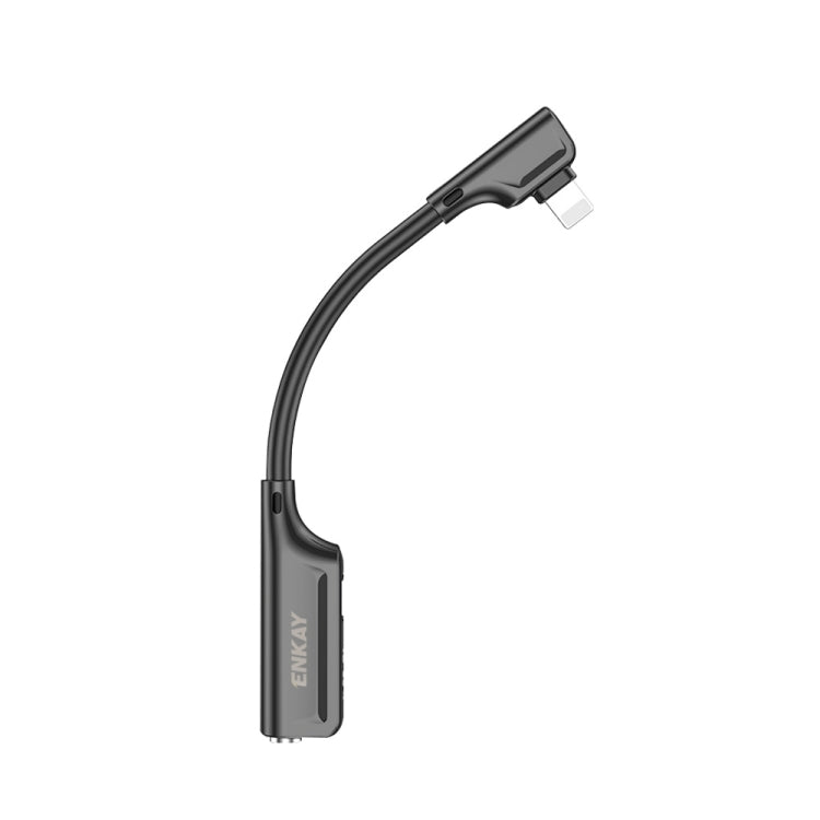 ENKAY ENK-AT103 Convertidor de interfaces de carga de 8 pines a 3,5 mm Audio y 8 pines Adaptador de aleación de zinc, 3.5mm Audio ＆ 8 Pin Charging