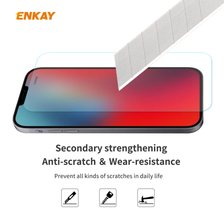 5 PCS ENKAY Hat-Prince 0.26mm 9H 2.5D Borde curvo Película de vidrio templado a prueba de explosiones, For iPhone 12 mini, For iPhone 12 / 12 Pro, For iPhone 12 Pro Max