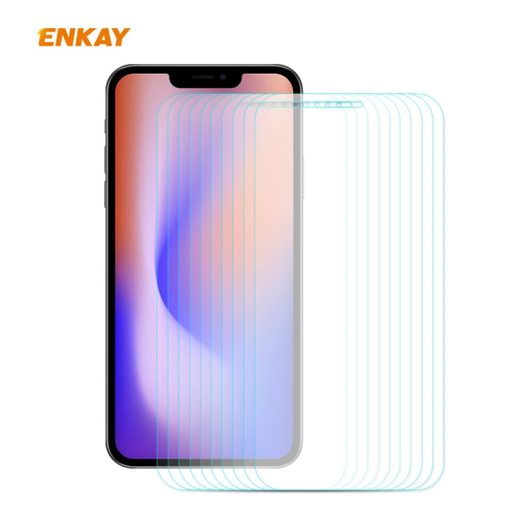 10 PCS ENKAY Hat-Prince 0.26mm 9H 2.5D Borde curvo Película de vidrio templado a prueba de explosiones, For iPhone 12 mini, For iPhone iPhone 12 / 12 Pro, For iPhone 12 Pro Max