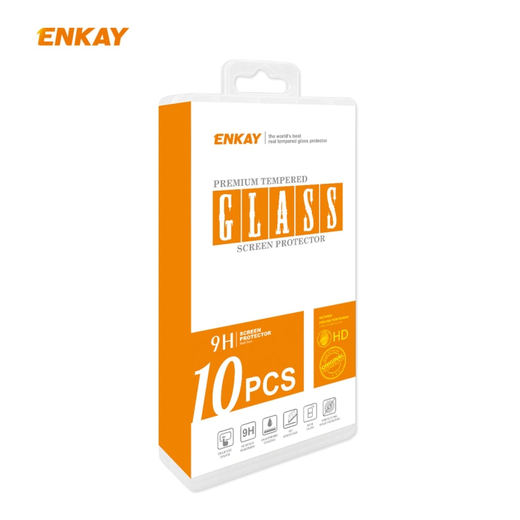 10 PCS ENKAY Hat-Prince Full Glue 0.26mm 9H 2.5D Película de cobertura total de vidrio templado, For iPhone 12 mini 10 PCS, For iPhone 12 / 12 Pro 10 PCS, For iPhone 12 Pro Max 10 PCS