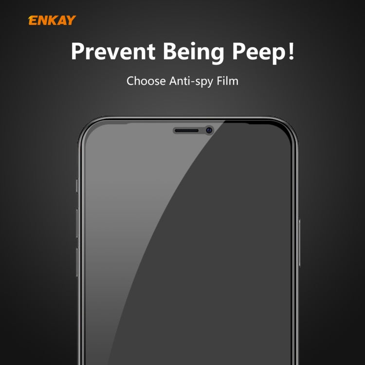 ENKAY Hat-Prince 0.26mm 9H 6D Privacidad Anti-espía Película de vidrio templado de pantalla completa, For iPhone 12 mini 5.4, For iPhone 12 / 12 Pro 6.1, For iPhone 12 Pro Max 6.7