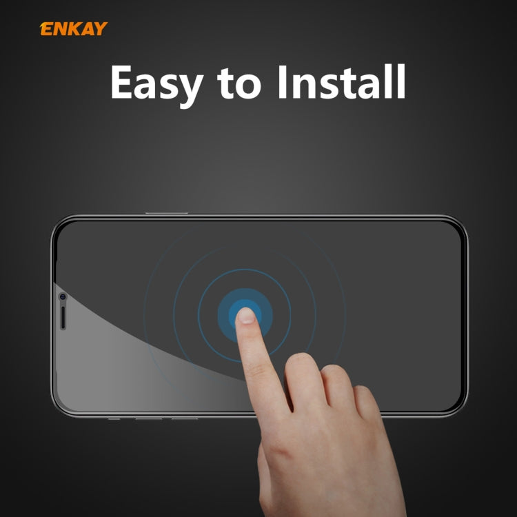 ENKAY Hat-Prince 0.26mm 9H 6D Privacidad Anti-espía Película de vidrio templado de pantalla completa, For iPhone 12 mini 5.4, For iPhone 12 / 12 Pro 6.1, For iPhone 12 Pro Max 6.7