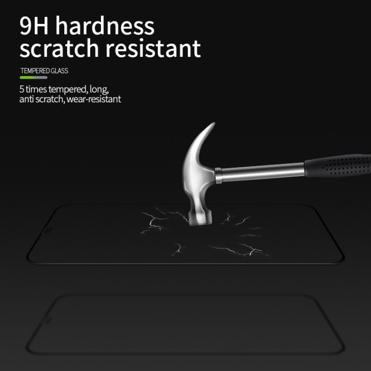 Película de vidrio templado de pantalla curva a prueba de explosiones MOFI 9H 3D, For iPhone 12 mini, For iPhone 12 Pro Max, For iPhone 12 / 12 Pro