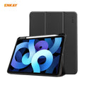Para iPad Air 2020 10.9 / iPad Pro 11 2018 ENKAY ENK-8015 Funda inteligente de cuero PU + TPU con ranura para bolígrafo, For iPad Air 11 2024 / Pro 11 2018 / Air 10.9 2022