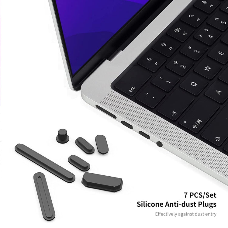 ENKAY 3 en 1 funda de cristal para portátil con película de teclado TPU/tapones antipolvo para MacBook Air 13,6 2022 A2681 versión de EE. UU., 3 in 1 US Version
