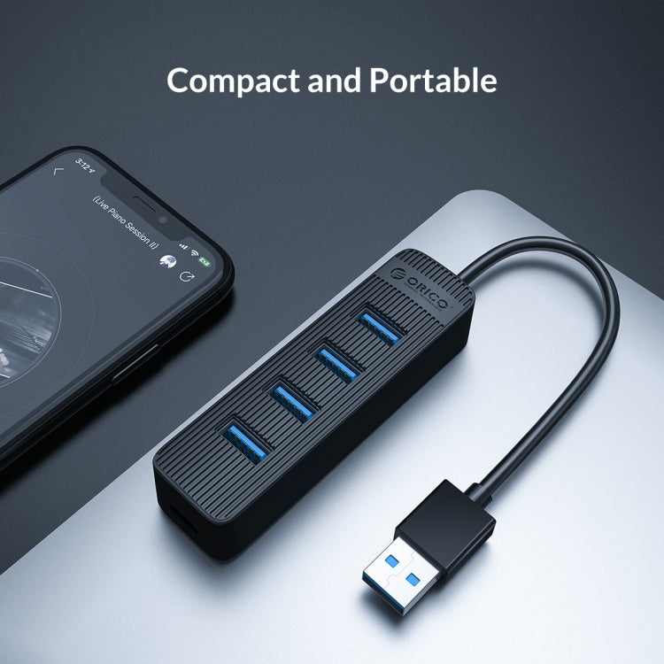 ORICO TWU3-4A-BK HUB USB 3.0 de 4 puertos, TWU3-4A