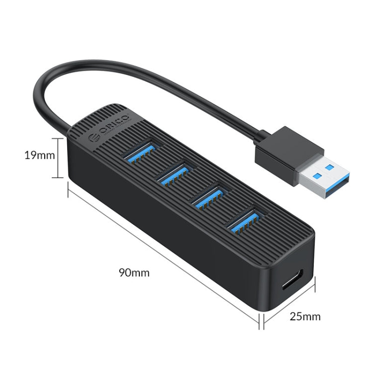 ORICO TWU3-4A-BK HUB USB 3.0 de 4 puertos, TWU3-4A
