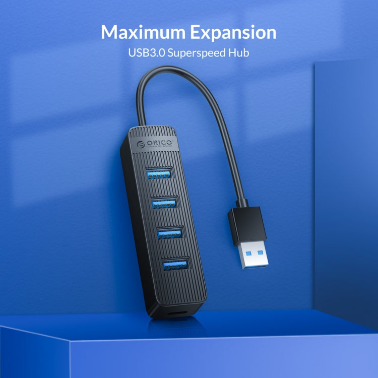 ORICO TWU3-4A-BK HUB USB 3.0 de 4 puertos, TWU3-4A