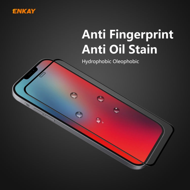 2 PCS ENKAY Hat-Prince 0.26mm 9H 6D Protector de vidrio templado de cobertura total curvo, For iPhone 12 mini, For iPhone 12 / 12 Pro, For iPhone 12 Pro Max