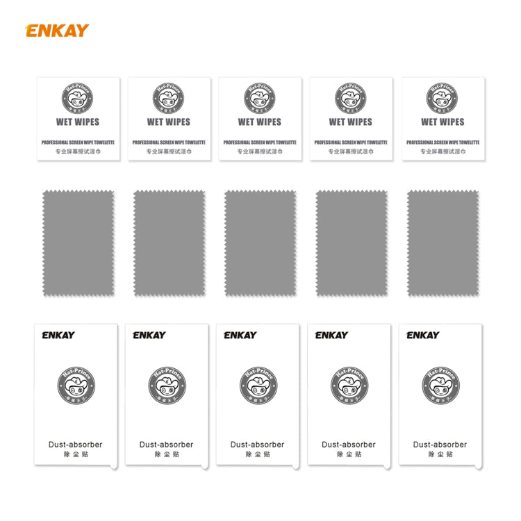 5 PCS ENKAY Hat-Prince 0.26mm 9H 6D Protector de vidrio templado de cobertura total curvo, For iPhone 12 mini, For iPhone 12 / 12 Pro, For iPhone 12 Pro Max