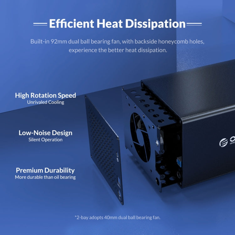 ORICO NS200RU3 Caja de disco duro USB3.0 de 2 bahías con Raid, NS200RU3