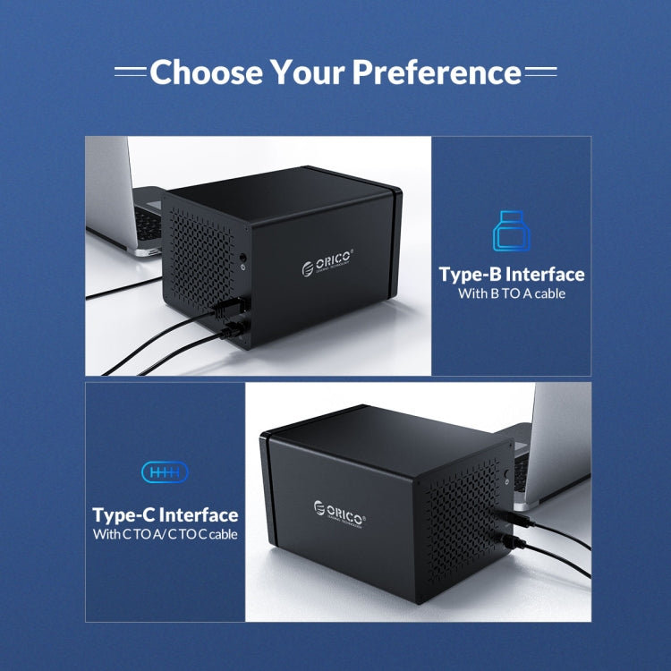 ORICO NS200RU3 Caja de disco duro USB3.0 de 2 bahías con Raid, NS200RU3