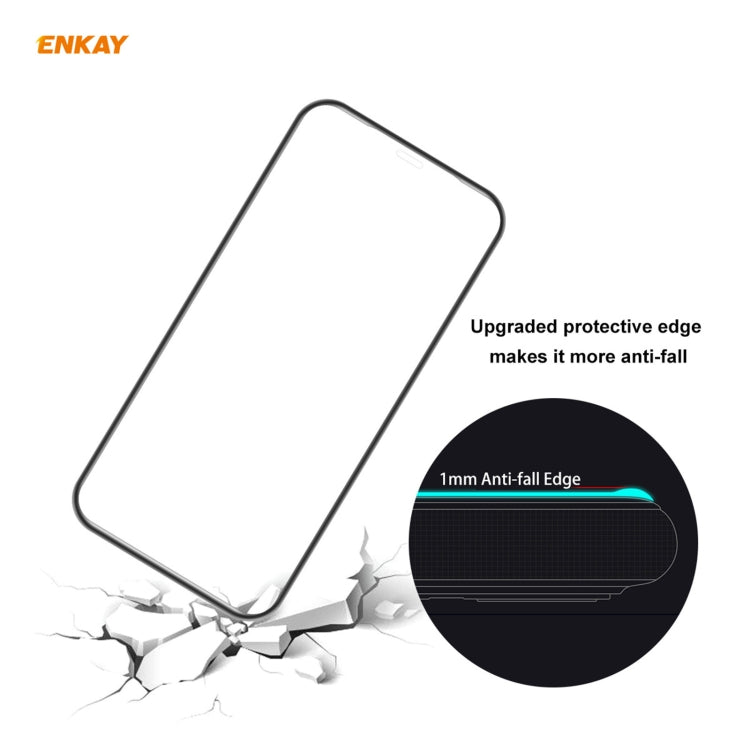 ENKAY Hat-Prince Anti-drop Full Glue Vidrio templado Película de pantalla completa Protector anticaída, For iPhone 12 mini(1 PC), For iPhone 12 / 12 Pro(1 PC), For iPhone 12 Pro Max(1 PC)
