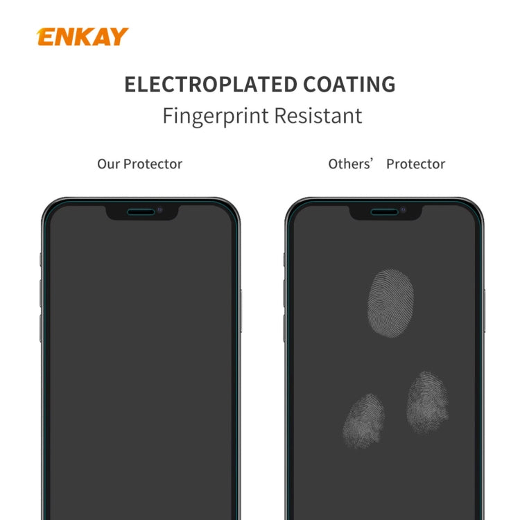 Hat-Prince ENKAY 2 en 1 Estuche suave de TPU transparente Cubierta a prueba de golpes + Película protectora de vidrio templado 0.26mm 9H 2.5D, For iPhone 12 mini, For iPhone 12 / 12 Pro, For iPhone 12 Pro Max