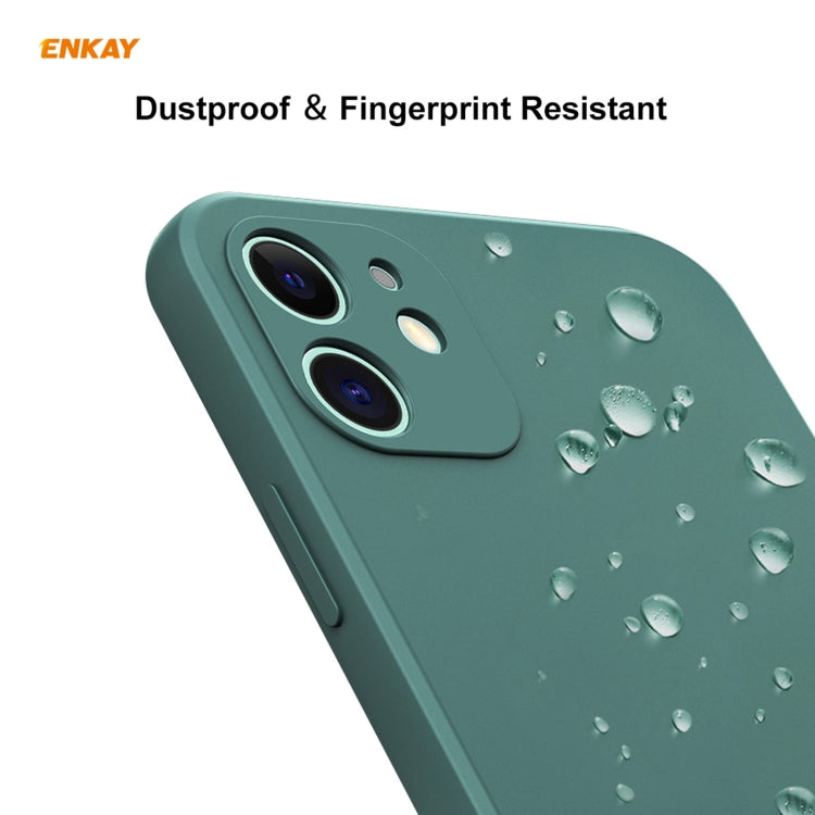 Para iPhone 11 Hat-Prince ENKAY ENK-PC064 Estuche protector a prueba de golpes de borde recto de silicona líquida, For iPhone 11