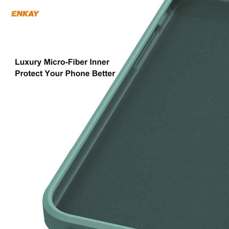 Para iPhone 11 Hat-Prince ENKAY ENK-PC064 Estuche protector a prueba de golpes de borde recto de silicona líquida, For iPhone 11