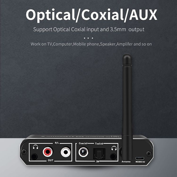 ZS-SGD09 Receptor y transmisor Bluetooth 5.0 digital a analógico 3 en 1