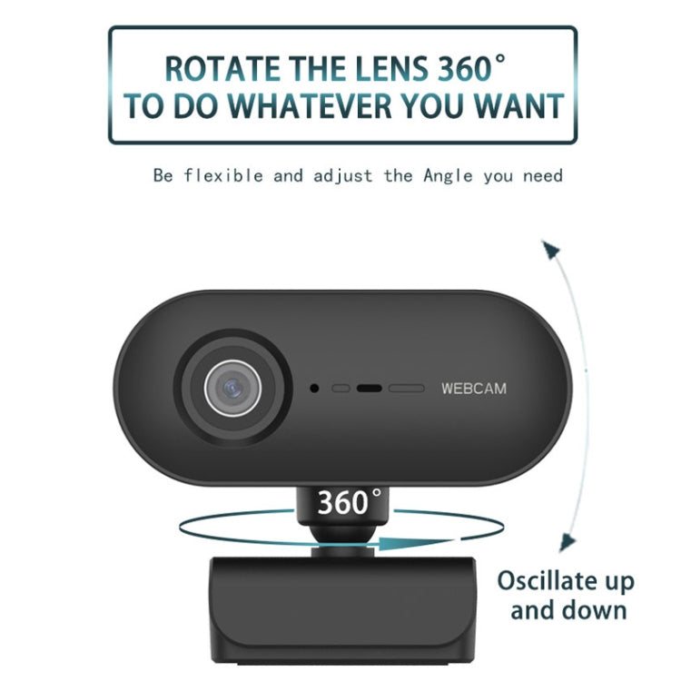 C7 1080PHD Enfoque automático Lente de rotación de 360 grados Transmisión en vivo Cámara web sin controlador USB con micrófono
