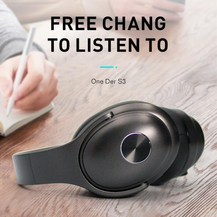 OneDer S3 2 en 1 Auriculares y altavoz Auriculares inalámbricos portátiles con Bluetooth Cancelación de ruido Estéreo sobre la oreja