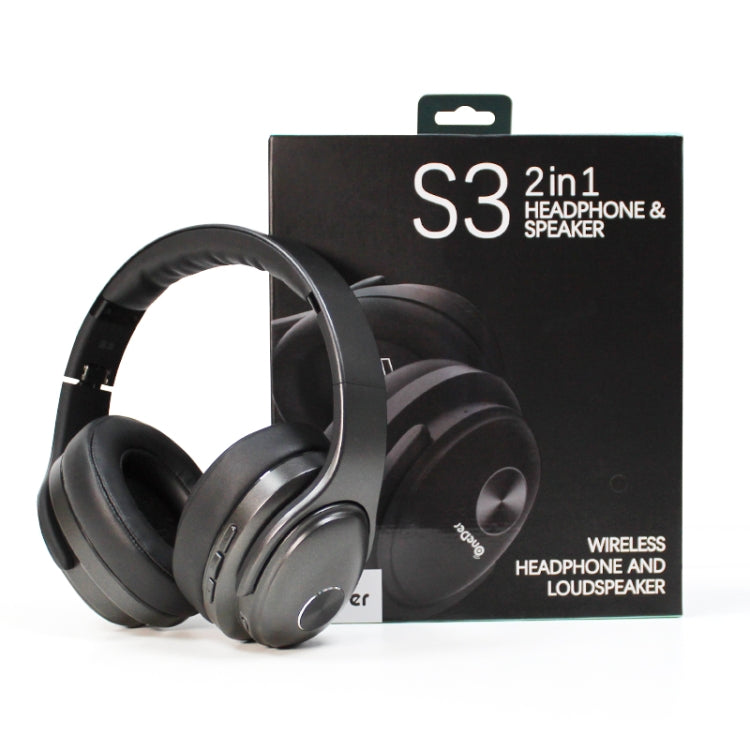 OneDer S3 2 en 1 Auriculares y altavoz Auriculares inalámbricos portátiles con Bluetooth Cancelación de ruido Estéreo sobre la oreja