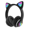TN-28 3.5mm Bluetooth 5.0 Conexión dual RGB Cat Ear Bass Auriculares estéreo con cancelación de ruido Compatible con tarjeta TF con micrófono